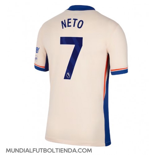 Camiseta Chelsea Pedro Neto #7 Segunda Equipación Replica 2024-25 mangas cortas